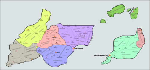 Mapa administracyjna Wandystanu